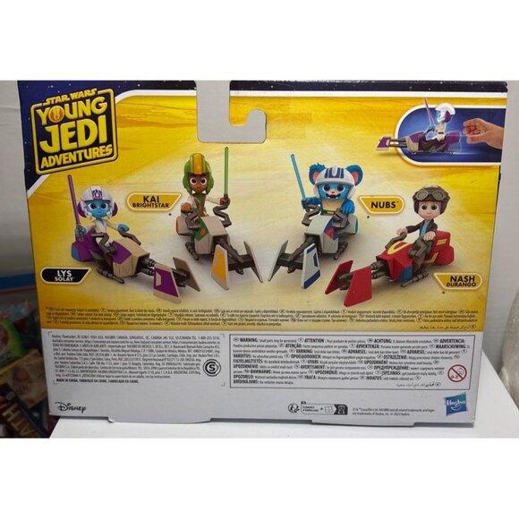 Star Wars Young Jedi Adventures Lys Solay Figure & Speeder New - Picture 5 of 6